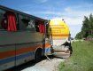На Одесской трассе автобус SETRA протаранил бензовоз DAF