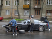 В Одессе студент-юрист на крутом "Мерсе" протаранил Maserati