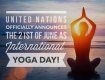 21 червня - Міжнародний день йоги