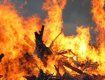 В Ужгородском районе из-за разряда молнии возник пожар