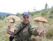 Киевлянин Андрей Боечко за полтора часа набрал в Карпатах 70 кг грибов