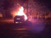 Среди ночи на улице Украинской в Ужгороде сгорела иномарка