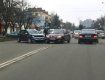 В Ужгороде на проспекте Свободы поцеловались два автомобиля Hyundai и Daewoo
