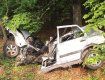 В Чехии Volkswagen Golf расколося на две части и убил водителя