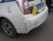 В небольшой аварии в Ужгороде пострадало авто полицейских