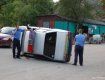 Жители Драгово перевернули автомобиль ГАИ в знак протеста