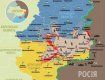 Карта боевых действий на востоке Украине
