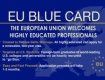В Евросоюзе будет введена так называемая "синяя карта"