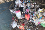 Закарпаття. Гірські потічки забиті сміттям на Хустщині