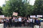 В Ужгороді перед окружним судом — мітинг за збереження Боржави