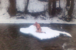 Моржі Закарпаття відкрили зимовий купальний сезон 