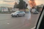 В Ужгороде возле "Украины" разгорелся пожар: Огонь было видно на пол города