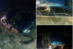 Пяный водитель вылетел в кювет возле Ужгорода и скрылся с места ДТП
