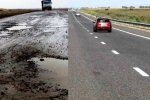 Украина по качеству дорог в Европе заняла третье место...снизу 