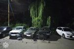 В Ужгороде пьяный "шумахер" разнес припаркованные авто
