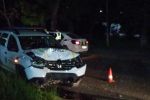 В Ужгороде наряд полиции разбился на служебном автомобиле 