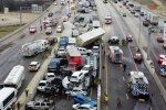В США на дороге столкнулись 133 авто: Жуткое видео с места аварии