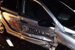 ДТП в Закарпатье: Евробляха влетела в полицейское авто 