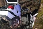 Жуткая авария: В Закарпатье евробляхер на скорости врезался в дерево, погибли 2 молодых парней