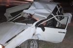 Авария в Закарпатье: Легковушка снесла бетонный столб, электроопора рухнула на авто 