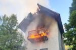 В Мукачево пожар разрушил дачным дом 