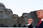 Trump found a suitable background for BLM - two of the four presidents on the bas-relief - slave owners