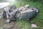 ДТП под Ужгородом: BMW-520 вылетел в кювет и перевернулся