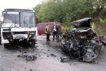 В Хмельницкой области автобус столкнулся с Аudi, есть погибшие