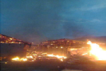На Рахівщині — велика пожежа.