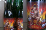 У Львові голий Путін рекламує пиво.