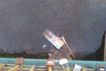 В Ужгороді стенд із фото з Євромайдану скинули у річку