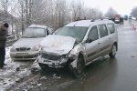 На 332 км автодороги Мукачево-Львов произошло столкновение двух легковых авто