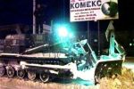 Дороги на Луганщине расчищают от снеговых заносов танками