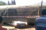 В Одессе трамвай упал на автомобиль "Таврия" : есть жертвы