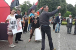 На площі Народній почалися суперечки між активістами ГР УМВС і ПС