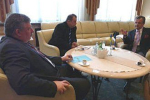 Зустріч голови Закарпатської ОДА Олега Гаваші з Надзвичайним і Повноважним Послом Естонської Республіки в Україні Яаном Хейном.