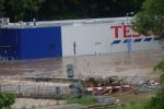 В Гелнице затопило супермаркет Tesco (наводнение в Кошицком крае)
