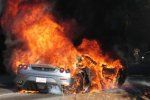В Мукачево дотла сгорел автомобиль