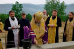 В Ворочево освятили фундамент храма православного монастыря