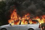 В Хусте сгорел автомобиль Renault