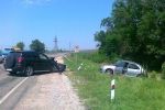 В Крыму лоб в лоб столкнулись Toyota Rav-4 и Peugeot-306