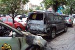 В Киеве сожгли Subaru Forester, Toyota Land Cruiser Prado, Subaru Tribeca