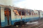 Пожар поезда Москва-Евпатория тушили два часа