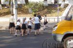 1 сентября на улицах Ужгорода появилось много школьников