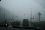 В Братиславе туман парализовал движение транспорта