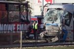 В польском городе Вроцлав столкнулись сразу три трамвая