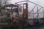 В Тячевском районе грузовик сгорел за считанные минуты