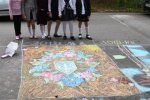 В Ужгороде детям разрешили разрисовать город на асфальте