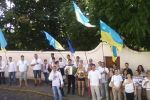Ужгородцы в День Независимости вышли на улицы с флагами и в вышиванках