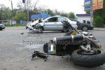 В Киеве Mitsubishi Lancer тяжело травмировал мотоциклиста